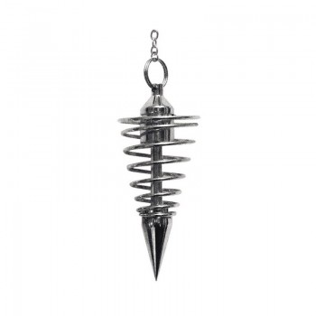 Deluxe Silver Spiral Pendulum Švytuoklė Lo Scarabeo